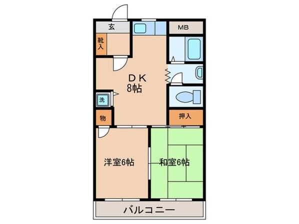 サンフィールドの物件間取画像